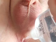 My Ass Got Pounded by a Fuck Machine While Stroking—Messy Finish! 7/16