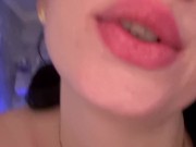 Playing with boobs and lips 6/16