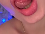 Playing with boobs and lips 7/16