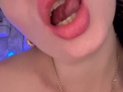 Playing with boobs and lips 8/16