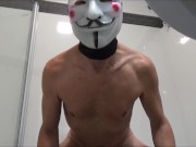 Oil Massage with Cumshot in the Bathroom - Amateur Sex - Spanish Guy Demon SX