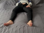 Masturbieren Bett, Clyde erwischt mich dabei. Zittern Zucken stöhnen intensiv Orgasmus ich komme 4/16