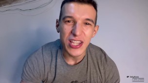 Spitting on a faggot who was watching how he exercised my muscles
