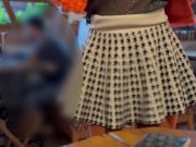 I undress and drink coffee in a cafe without panties 4/16