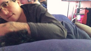 Latino Daddy Kisses Boy Sucks & Titties