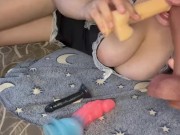 My step mother with her toys 4/16