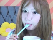 Surprise! I found a magic spoon in my sister's bedroom. Now I can enjoy the milk her boyfriend has 5/16