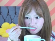 Surprise! I found a magic spoon in my sister's bedroom. Now I can enjoy the milk her boyfriend has 8/16