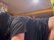 Fresh outta work I fucked my neighbors wife while he showers 13/16