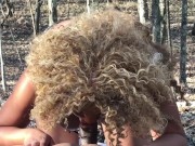 Nina Rivera devours my thick Cock in the Woods 3/16