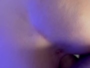 He opened his beautiful pussy and filled the holes with cum 9/16