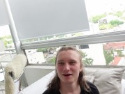 Recreating Poses From HENTAI With a Cute BLONDE Girl 1/16