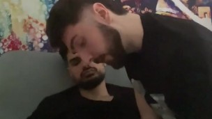 sucking cock and kissing