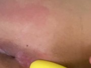 Toying with my needy creamy pussy 12/16