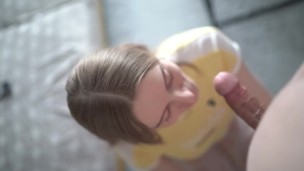 Playing with his cock before he gives me a hot cumshot