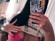 Teasing in Pink 🩷 Hot MILF Will Make You 💦 2/16