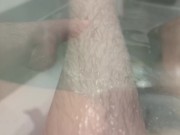 Legs and Bush in the Bath (full on OF) 12/16