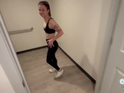 Curious guy pulls down my pants at the gym and fucks me in the bathroom 4/16