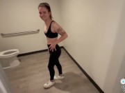 Stranger can’t help himself and fucks my teen ass at the gym 6/16