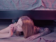 Shares bed with Step Mom while Step Sister hides under the Bed 6/16