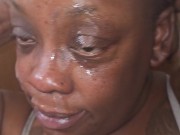 Afrer i Got a facial in the middle of doing my hair 1/16