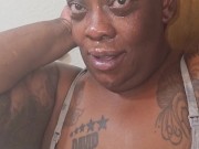 Afrer i Got a facial in the middle of doing my hair 12/16