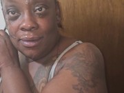 Afrer i Got a facial in the middle of doing my hair 4/16