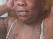 Afrer i Got a facial in the middle of doing my hair 6/16