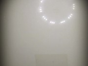 Girl peeing in the bathroom, pee close up