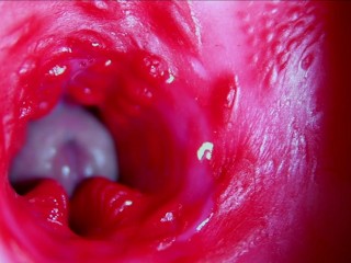 Juicy beautiful pussy squelches inside ASMR close-up inside the anus