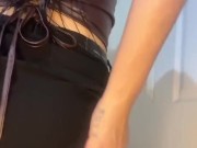 Mini falda y top cuero/ mini skirt and leather 4/16