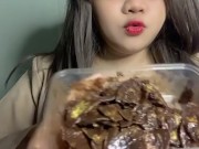 Cleavage and Snack ASMR 1/16