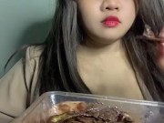 Cleavage and Snack ASMR 2/16