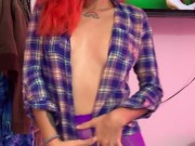 I make a hot video for my lover showing my tits. 2/16