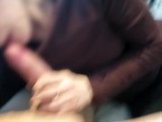 MILF Gives Hubby Blow Job While She WFH. REAL COUPLE HOMEMADE AMATEUR. Swinger Couple. 11/16