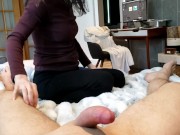 MILF Gives Hubby Blow Job While She WFH. REAL COUPLE HOMEMADE AMATEUR. Swinger Couple. 15/16