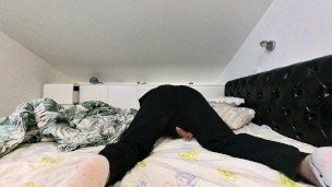 My cock kisses the camera lense biggest wank off 💦