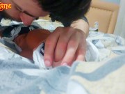 Üvey abla ve Üvey kız kardeşinin amcığını yalıyor 4/16