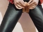 I LOVE TO FUCK MY PUSSY WITH A BIG TOY IN BLACK STOCKINGS 13/16