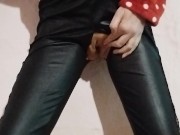 I LOVE TO FUCK MY PUSSY WITH A BIG TOY IN BLACK STOCKINGS 4/16