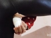 TO BE FUCK FROM BEHIND BY A BIG TOY IS GREAT,close up view 12/16