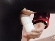 TO BE FUCK FROM BEHIND BY A BIG TOY IS GREAT,close up view 15/16