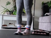 Beautiful Petite Girl Nude Workout With Ankle Weights Shows Off Her Ass, Pussy and Little Feet 🥵🫦 1/16