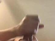 Cute boy with huge balls jerking off