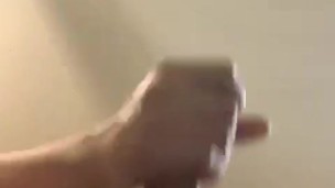 Cute boy with huge balls jerking off