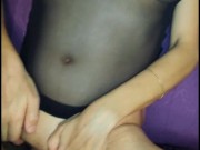 The girl was laid on her back and her legs were spread 6/16