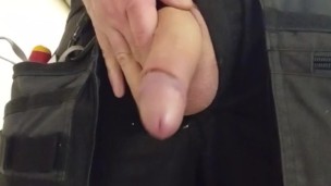 Cock out at work. Meet me in the basement!