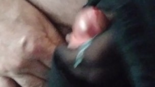 Black tights wanking cumshot
