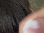 Came all over my roommate’s hair after school 8/16