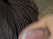 Came all over my roommate’s hair after school 9/16